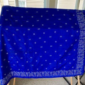 Kanjivaran Blue Silk Saree